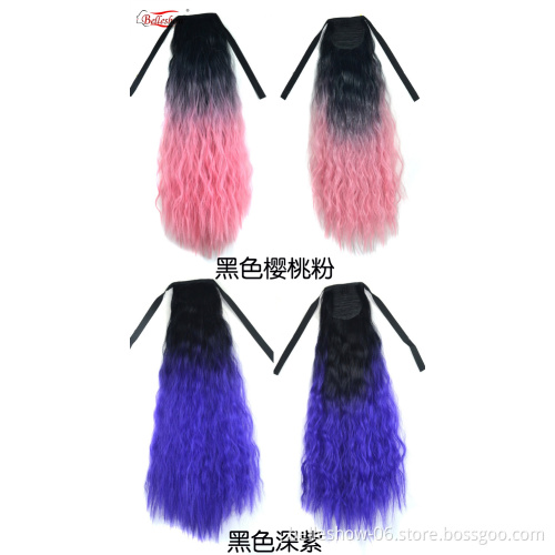 Hot sell Afro kinky curly ponytail Hair extension ponytail Elastic hair ties ponytail